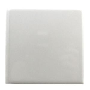 Daltile Semi-Gloss White 4-1/4 in. x 4-1/4 in. Ceramic Bullnose Wall Tile