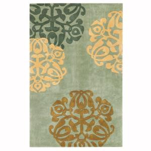 Home Decorators Collection Chadwick Lite Green and Gold 5 ft. x 8 ft. Area Rug