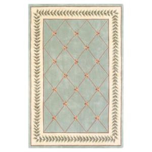 Kas Rugs French Trellis Sage/Ivory 2 ft. 6 in. x 4 ft. 2 in. Area Rug