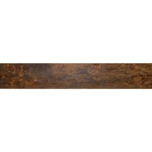 MS International Redwood Mahogany 6 in. x 36 in. Glazed Porcelain Floor and Wall Tile (12 sq. ft. / case)