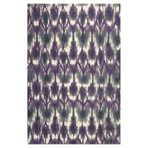 Kas Rugs Fashion Forward Grey/Purple 3 ft. 3 in. x 5 ft. 3 in. Area Rug