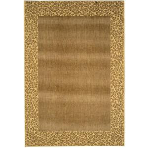 Safavieh Courtyard Brown/Natural 9 ft. x 12 ft. Area Rug