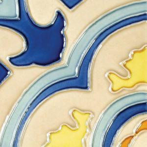Solistone Hand Painted Deco 6 in. x 6 in. Ceramic Wall Tile (2.5 Sq. Ft./Case)