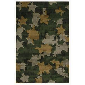 LA Rug Inc. Supreme Camouflage Multi Colored 5 ft. 3 in. x 7 ft. 6 in. Area Rug