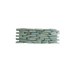 Solistone Standing Pebbles Cypress 4 in. x 12 in. Natural Stone River Rock Wall Tile