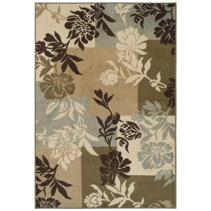 Achim Easton Floral Boxes 62 in. x 91 in. Area Rug