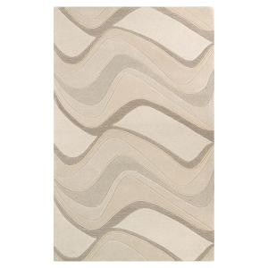 Kas Rugs Soothing Waves Ivory 5 ft. x 8 ft. Area Rug