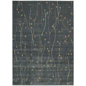 Nourison Rug Boutique Willow Blue 7 ft. 9 in. x 10 ft. 10 in. Area Rug