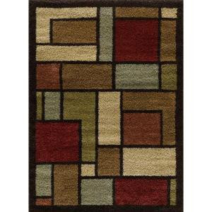 Tayse Rugs Fashion Shag Multi 5 ft. 3 in. x 7 ft. 3 in. Transitional Area Rug