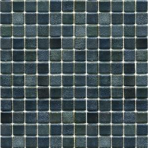 EPOCH Metalz Textured Tungsten-1009 Mosiac Recycled Glass Mesh Mounted Floor & Wall Tile - 4 in. x 4 in. Tile Sample
