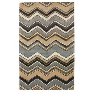 Home Decorators Collection Cheveron Blue 5 ft. 3 in. x 8 ft. Area Rug