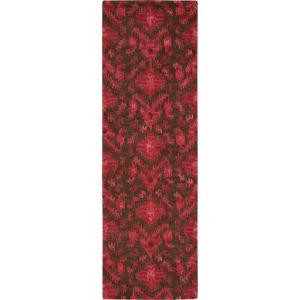 Nourison Siam Brown/Red 2 ft. 3 in. x 7 ft. 6 in. Runner