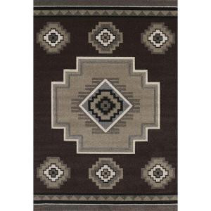 United Weavers Mountain Brown 7 ft. 10 in. x 11 ft. 2 in. Area Rug
