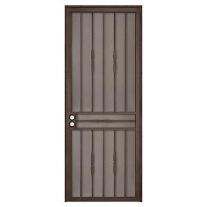 Unique Home Designs Cottage Rose 36 in. x 96 in. Copper Right-Hand Outswing Security Door