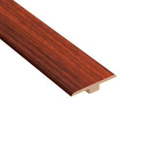 Home Legend High Gloss Brazilian Cherry 6.35 mm Thick x 1-7/16 in. Wide x 94 in. Length Laminate T- Molding