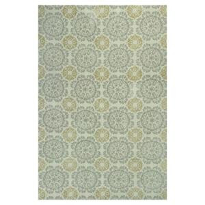 Kas Rugs Class of Tiles Silver/Gold 6 ft. 7 in. x 9 ft. 6 in. Area Rug