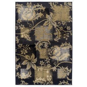 Achim Easton Etched Poppies 62 in. x 91 in. Area Rug