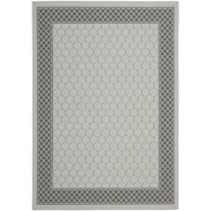 Safavieh Courtyard Light Grey/Anthracite 4 ft. x 5.6 ft. Area Rug