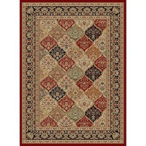 Tayse Rugs Sensation Red 7 ft. 10 in. x 10 ft. 3 in. Traditional Area Rug