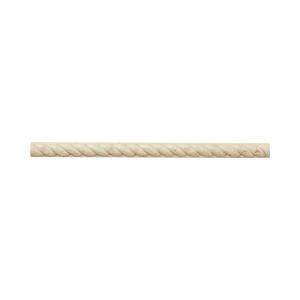 Jeffrey Court Creama Rope Molding 3/4 in. x 12 in. Marble Wall Accent / Trim Tile