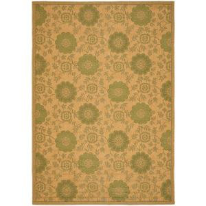 Safavieh Courtyard Natural/Green 8 ft. x 11 ft. Area Rug