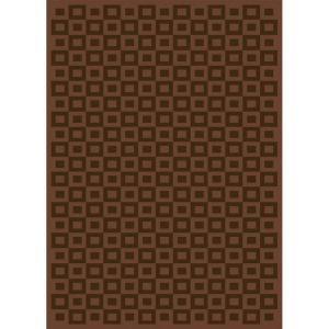 Home Dynamix Elegance Brown Polyviscose 3 ft. 9 in. x 5 ft. 2 in. Area Rug