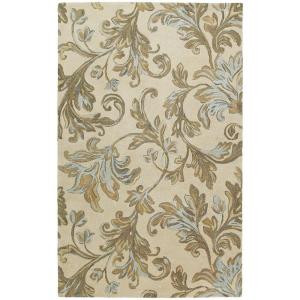 Kaleen Calais Floral Waterfall Ivory 3 ft. x 5 ft. Area Rug