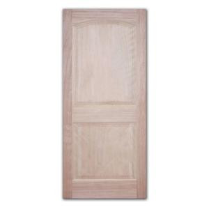 Steves & Sons Classic 2-Panel Unfinished Mahogany Wood Slab Entry Door