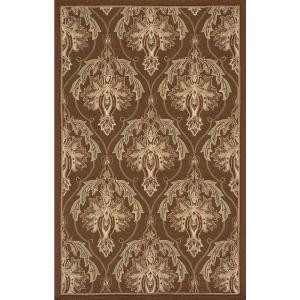 Momeni Terrace Classic Motif Brown 8 ft. x 10 ft. All-Weather Patio Area Rug