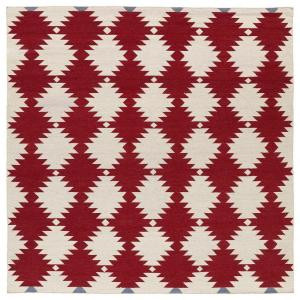 Kaleen Nomad Red 8 ft. x 8 ft. Square Area Rug