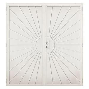 Unique Home Designs Solana 72 in. x 80 in. Navajo White Double Outswing Security Door