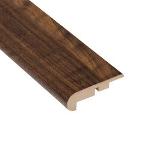 TrafficMASTER Spanish Bay Walnut 11.13 mm Thick x 2-1/4 in. Wide x 94 in. Length Laminate Stair Nose Molding