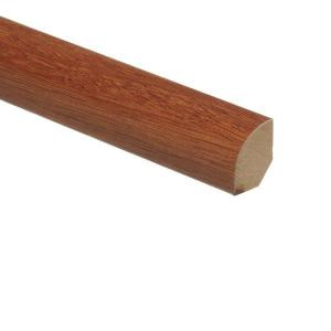 Zamma Sapelli Red 5/8 in. Thick x 3/4 in. Wide x 94 in. Length Vinyl Quarter Round Molding