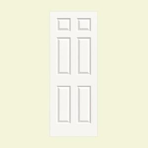 JELD-WEN Smooth 6-Panel Painted Molded Interior Door Slab