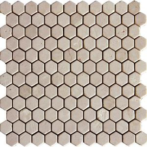 MS International 12 in. x 12 in. Crema Marfil Marble Mesh-Mounted Mosaic Tile