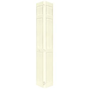 Home Fashion Technologies 6-Panel Behr Cottage White Solid Wood Interior Bifold Closet Door