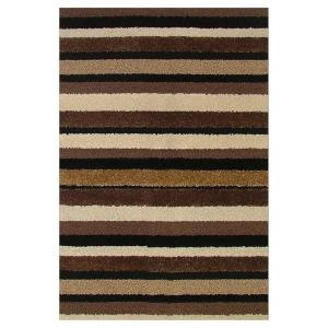 Mohawk Striped 2 ft. 6 in. x 3 ft. 10 in. Cut Above Wood Path Accent Rug