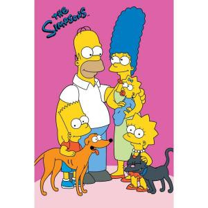 Fun Rugs The Simpsons Loving Family Multi Colored 19 in. x 29 in. Accent Rug