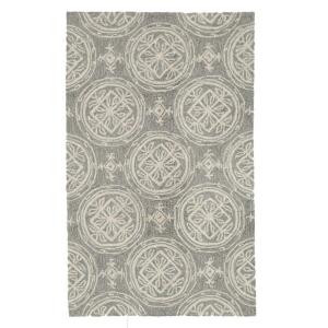 Loloi Rugs Summerton Life Style Collection Grey Ivory 2 ft. 3 in. x 3 ft. 9 in. Accent Rug