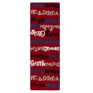 Home Decorators Collection City Red 2 ft. 6 in. x 8 ft. Runner