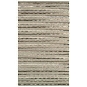 LR Resources Tribeca Fawn 7 ft. 9 in. x 9 ft. 9 in. Reversible Wool Dhurry Indoor Area Rug