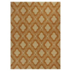 Kas Rugs Palace Row Rust/Beige 3 ft. 3 in. x 5 ft. 3 in. Area Rug