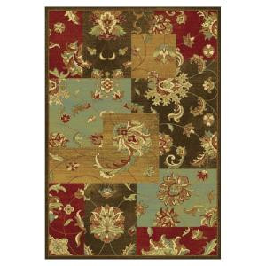Kas Rugs Artistic Accent Mocha 5 ft. 3 in. x 7 ft. 7 in. Area Rug