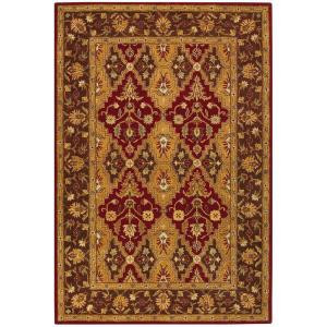 Home Decorators Collection Menton Red/Dark Brown 4 ft. x 6 ft. Area Rug