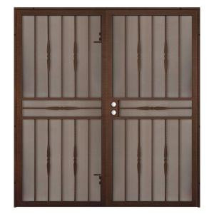 Unique Home Designs Cottage Rose 72 in. x 80 in. Copper Outswing Double Security Door