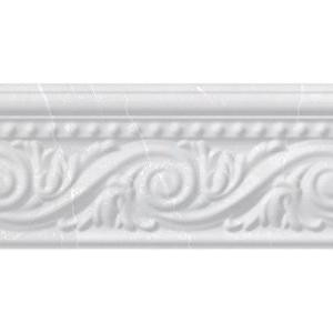 PORCELANOSA Listel Pisa 4 in. x 8 in. Blanco Ceramic Accent Tile