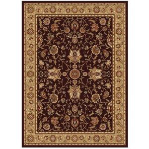 Home Dynamix Mercedes Brown-Gold 5 ft. 2 in. x 7 ft. 2 in. Area Rug