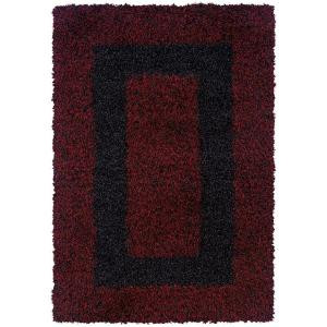 LR Resources G2G Flame 7 ft. 10 in. x 11 ft. 2 in. Plush Indoor Area Rug