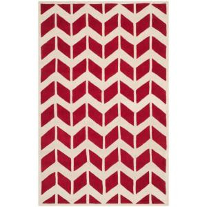 Safavieh Chatham Red/Ivory 3 ft. x 5 ft. Area Rug