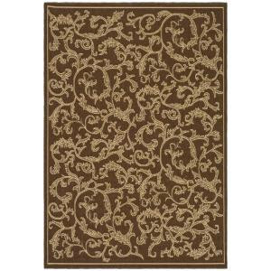 Safavieh Courtyard Brown/Natural 5.3 ft. x 7.6 ft. Area Rug